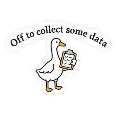 Off to collect some data sticker